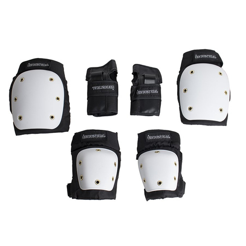 Ochraniacze Industrial Adult zestaw White/Black