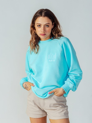 Bluza Crew Fish Skateboards Surf Mint