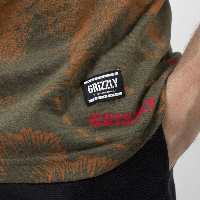 Koszulka Męska Grizzly Foliage Military