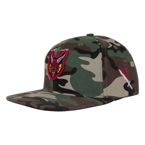 Czapka Santa Cruz x Stranger Things Hellfire Club Snapback camo
