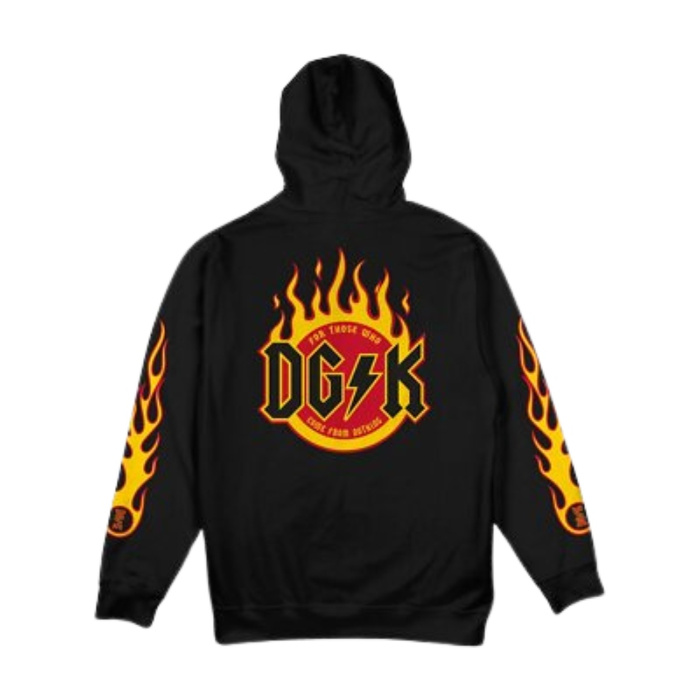 Bluza z kapturem DGK Flame Hoody czarna