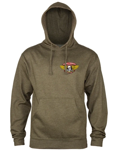 Bluza Hood Powell Peralta Winged Ripper Mid Weight Army Heather