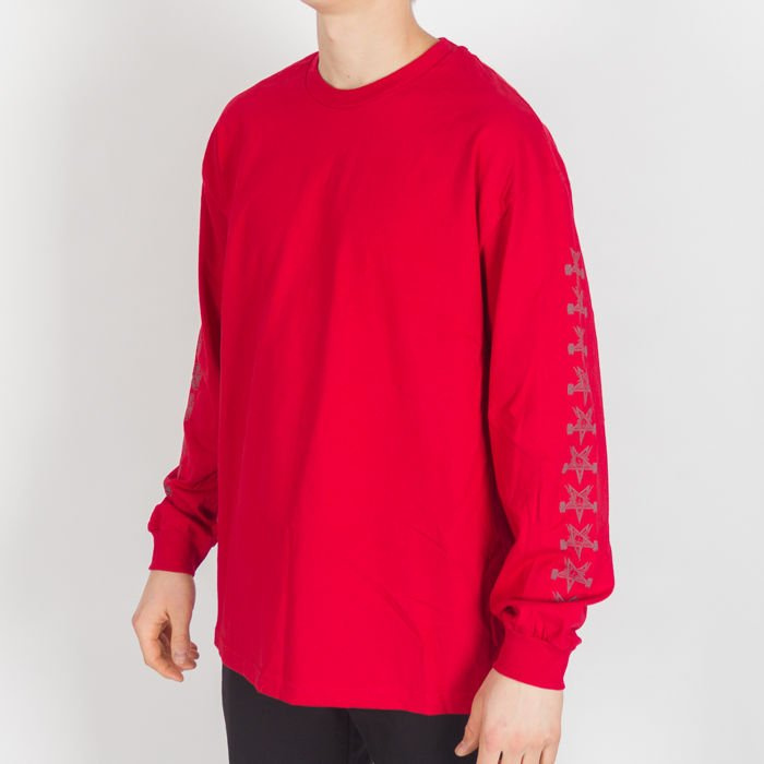 Koszulka Longsleeve Independent Thrasher Pentagram Cross Red