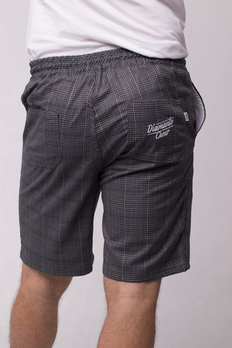 Szorty Diamante Crew Uni Ciemna Krata