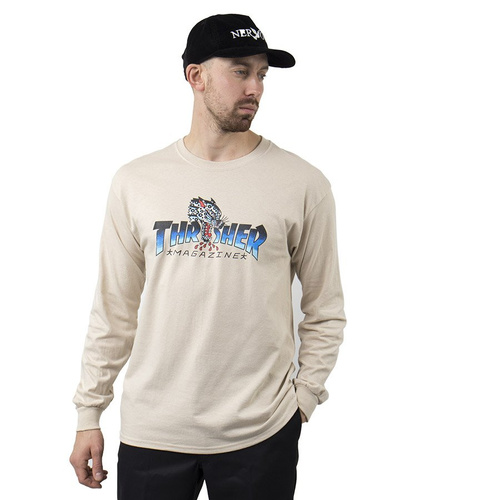 Koszulka Thrasher L/S Leopard Mag Sand