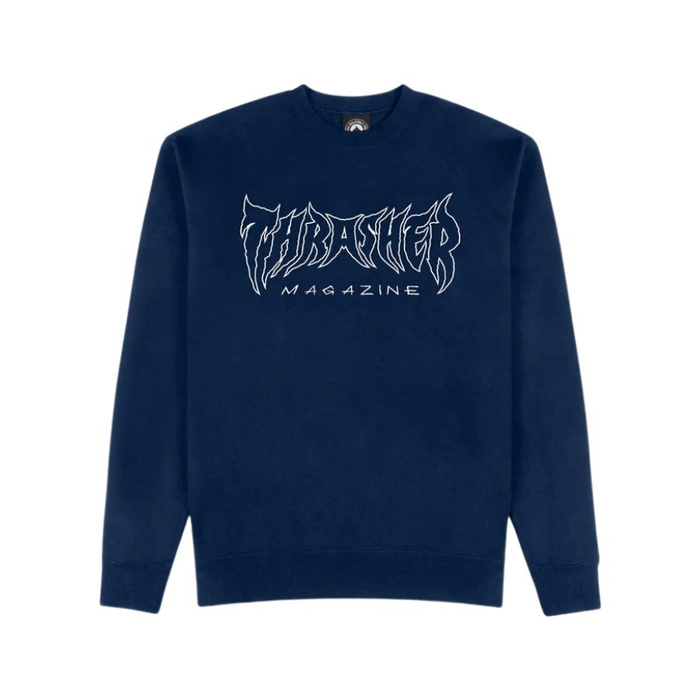 Bluza Thrasher Metal Crewneck granatowa