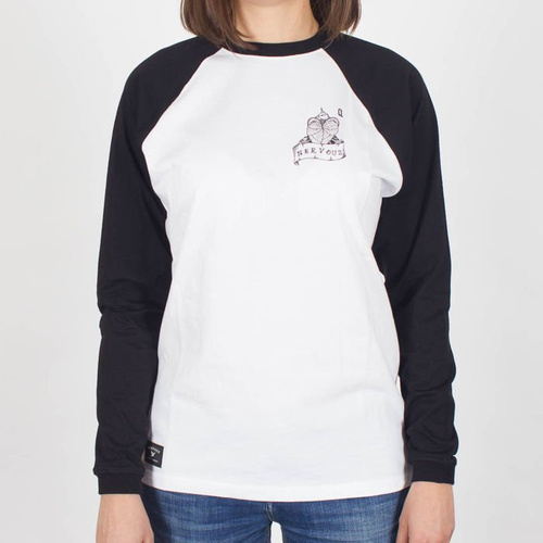 Koszulka LS Nervous Girl F18 Queen Wht/Blk