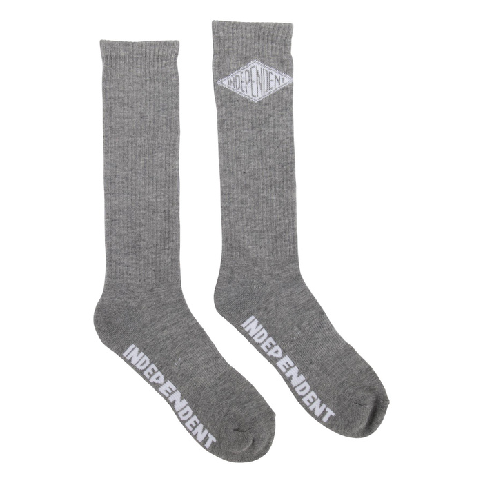 Skarpetki Independent Diamond Groundwork one size US 9-11 szare