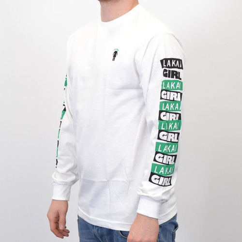 Koszulka Ls Lakai X Girl Pasted Wht