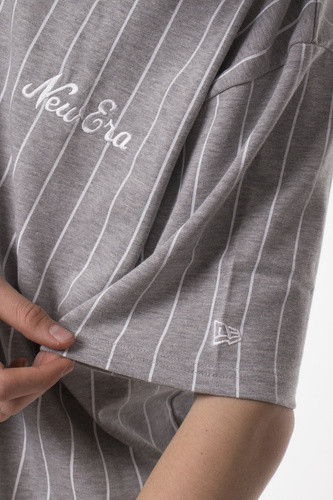 Koszulka New Era Oversized Pinstripe Grey