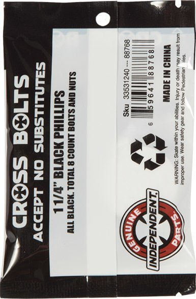 Montażówki Independent Krzyżak In Black 1.25