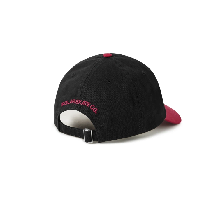 Czapka z daszkiem Polar Skate Strapback Sai Stroke Logo Cap czarno-czerwona