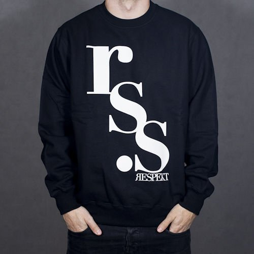 Bluza Respekt Fa12 Crew Rss Blk/Wht