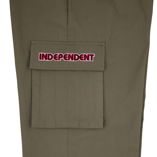 Spodnie męskie Independent Groundwork Cargo Pants oliwkowe