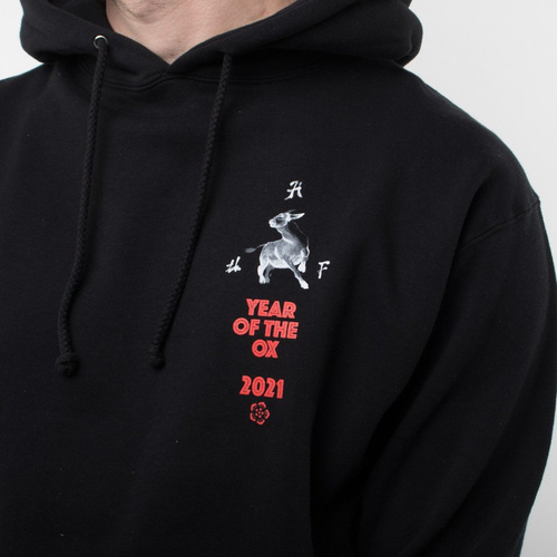 Bluza Z Kapturem Huf X Year Of The Ox Black