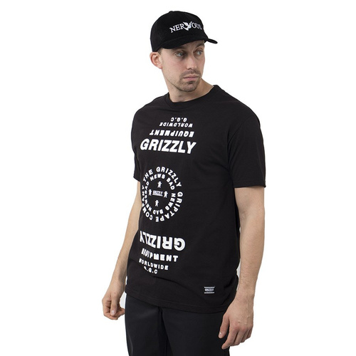 Koszulka Męska Grizzly Mirrored Black