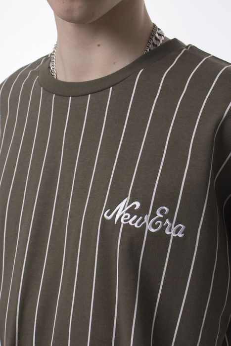 Koszulka New Era Oversized Pinstripe Khaki
