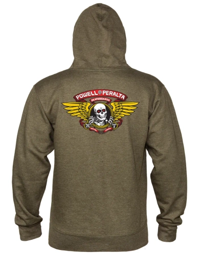 Bluza Hood Powell Peralta Winged Ripper Mid Weight Army Heather
