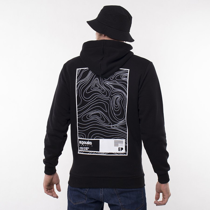 Bluza męska z kapturem El Polako Topobraf Black