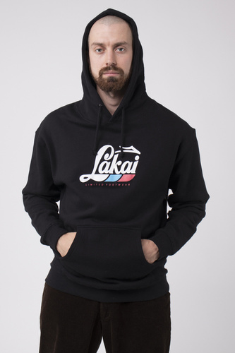 Bluza Męska Z Kapturem Lakai Motorworks Black