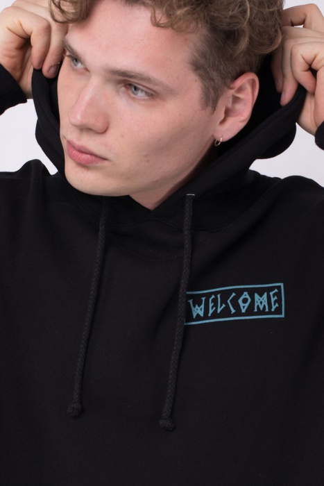 Bluza Welcome Hood Latin Talisman Black / Deep Teal