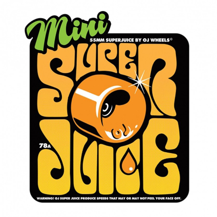 Koła OJ Wheels Mini Super Juice Orange 78A 55mm (zestaw 4szt.)