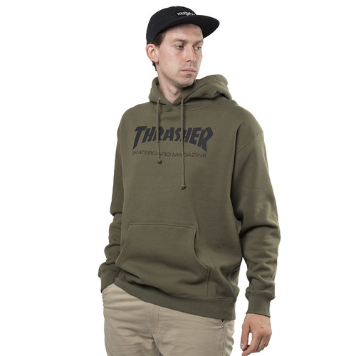Bluza Z Kapturem Thrasher Skate Mag Army