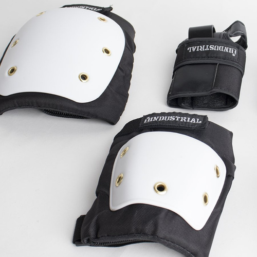 Ochraniacze Industrial Adult zestaw White/Black