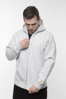 Bluza Carhartt WIP Hooded Chase Ash Heather/Gold