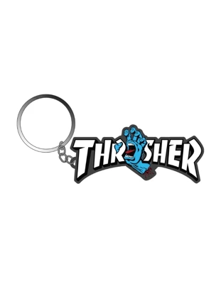 Brelok do kluczy Santa Cruz X Thrasher Screaming LogoBlack/Blue