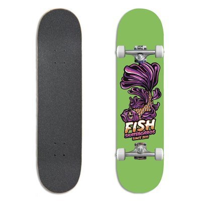 Deskorolka kompletna Fish Skateboards Beginner 8.0" Emma
