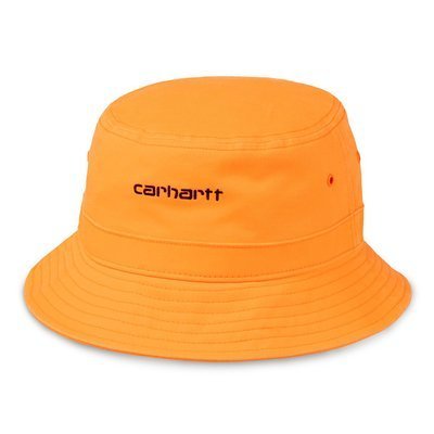 Kapelusz Carhartt WIP Bucket Hat Script Orange / Black