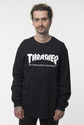 Koszulka Longsleeve Thrasher Skatemag Black