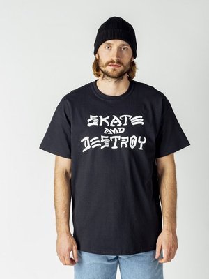 Koszulka Męska Thrasher Skate And Destroy Black