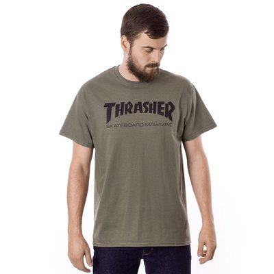Koszulka Męska Thrasher Skate Mag Army Green