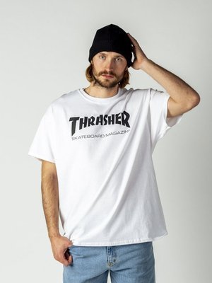 Koszulka Męska Thrasher Skate Mag White