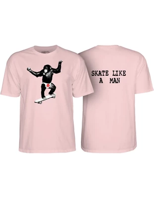 Koszulka Powell Peralta Skate Chimp Light Pink