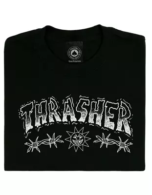 Koszulka Thrasher Barbed Wire Black