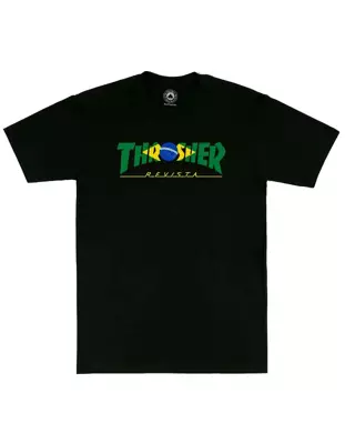Koszulka Thrasher Brazil Revista Black