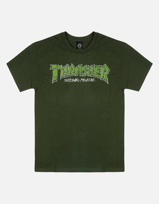 Koszulka Thrasher Brick Logo Forest Green