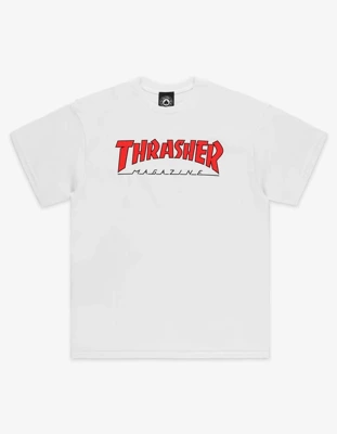 Koszulka Thrasher Double Flame Logo Neon Black