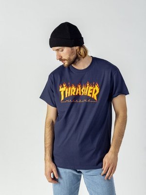 Koszulka Thrasher Flame Navy