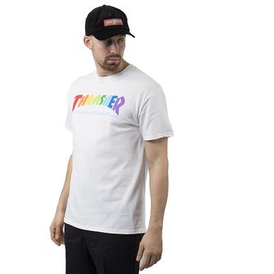 Koszulka Thrasher Rainbow mag wht