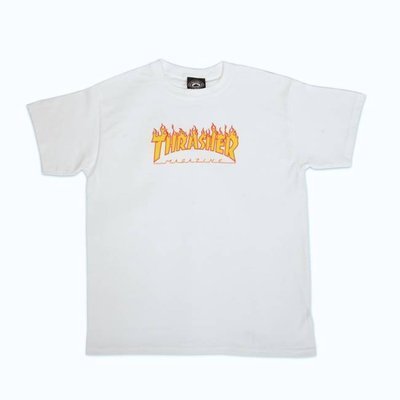 Koszulka dziecięca Thrasher Flame White