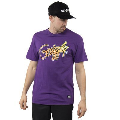 Koszulka męska Grizzly Miami Graf purple 