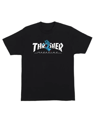 Koszulka z krótkim rękawem Santa Cruz X Thrasher Screaming Logo Heavyweight Black