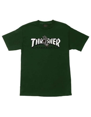 Koszulka z krótkim rękawem Santa Cruz X Thrasher Screaming Logo Heavyweight Forest