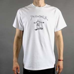 Koszulki THRASHER S12 Gonz White